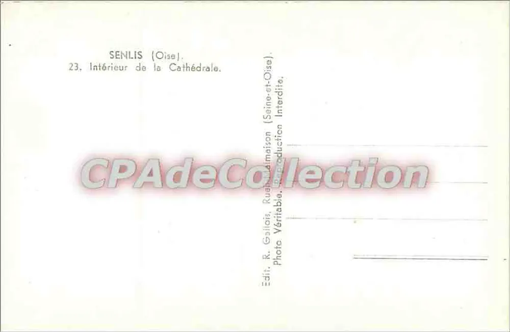 सेन्लिस (ओइस) के चर्च के अंदर - एडिट. आर. गैले, रूअत-लामैसन - पीछे