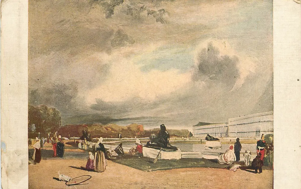 Het waterparterre in Versailles — A. P. Bonington — n° 5089 - Voorkant