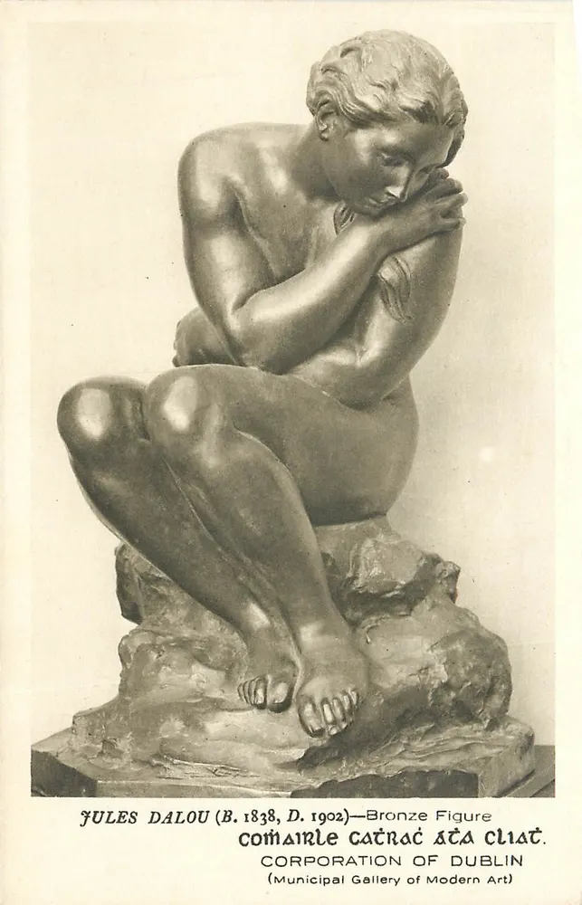 Escultura de Jules Dalou — Figura em bronze — Corporation of Dublin (Municipal Gallery of Modern Art) - Frente