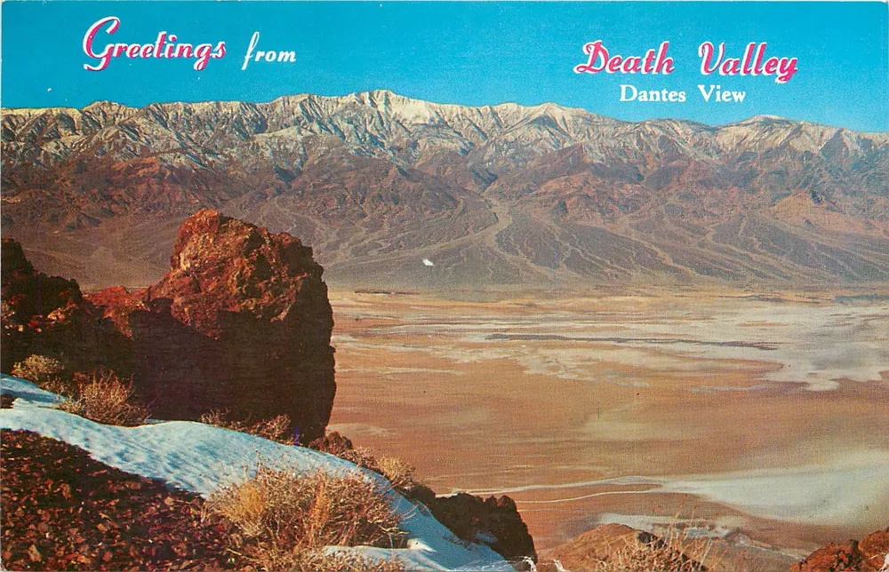 Death Valley — Dantes View — Western Publications - Anverso