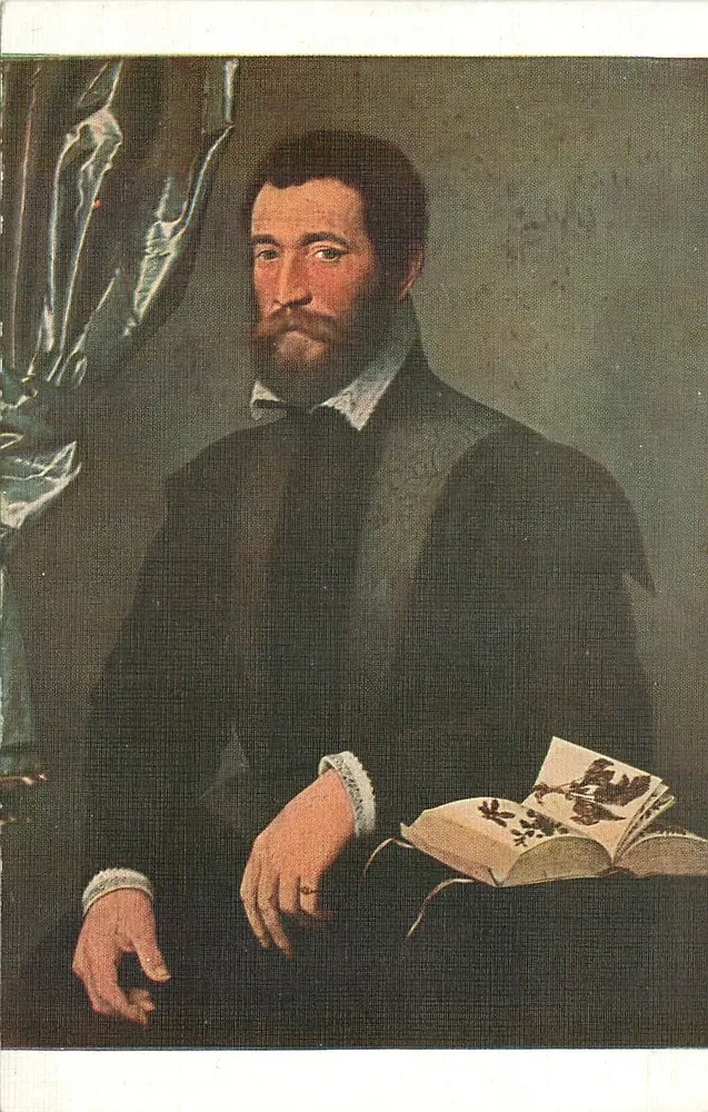 Portret Pierre Clouet — Szkoła Francuska — Muzeum Louwra - Awers