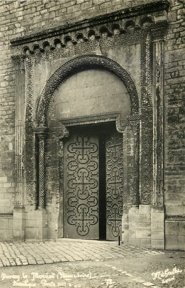 Porreay-le-Morand (Rhône) — Basílica, Porta do Século XIII — Michoellet, 1904 - Frente