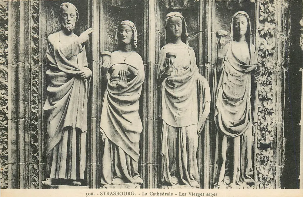 Straßburg - Die Kathedrale - Die Weisen Jungfrauen — anonymer Verleger, Nr. 506 - Vorderseite