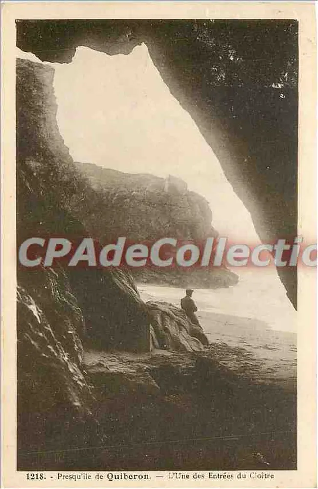 Halve eiland van Quiberon — Een van de ingangen van het Cloître — CPAdeCollection n°1218 - Voorkant