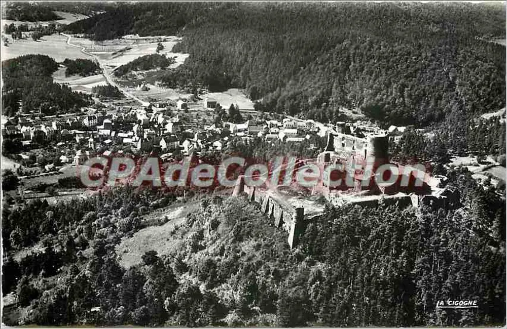 Luftbild des Schlosses Murol — Murol (Puy-de-Dôme) — Éditions La Cigogne - Vorderseite