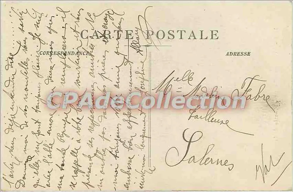 A Santa-Baume - Subida da Gruta — editor anônimo, n° 3448 - Verso