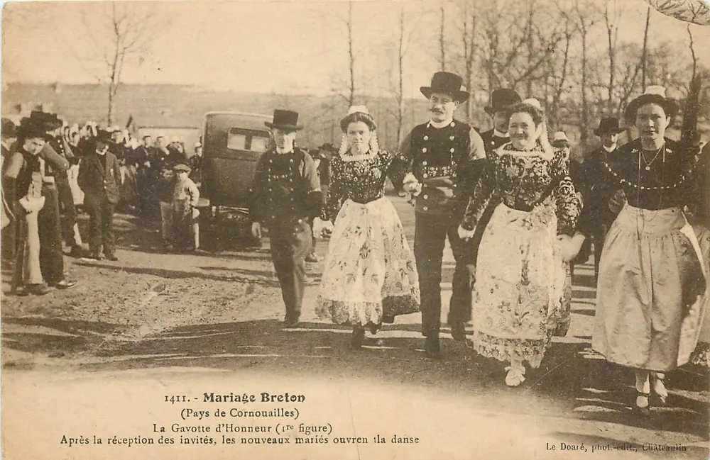 Bretonische Hochzeit — Pays de Cornouailles — Le Doaré, phot. edit., Châteaulin - Vorderseite