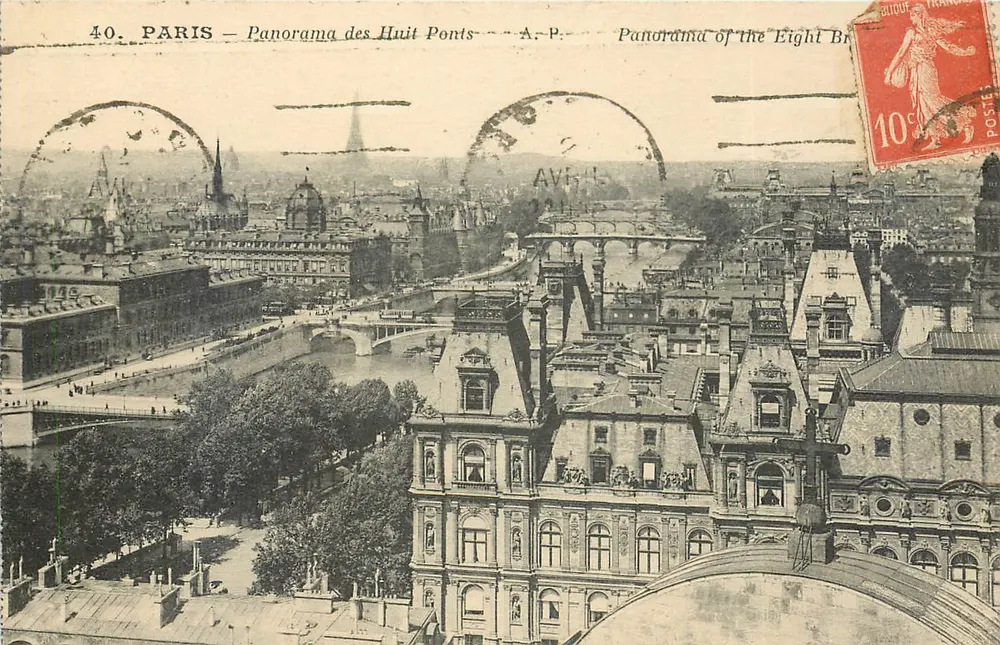 PARIS — Panorama dos Oito Pontes — A.P. - Frente