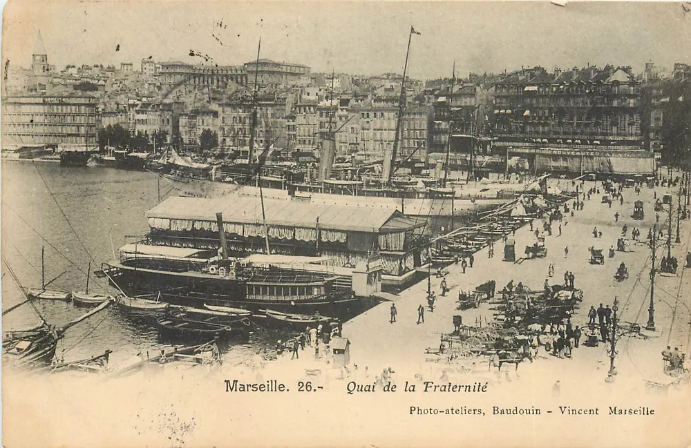 Marselha — Quai de la Fraternité — Photo-ateliers Baudouin - Vincent Marselha - Frente