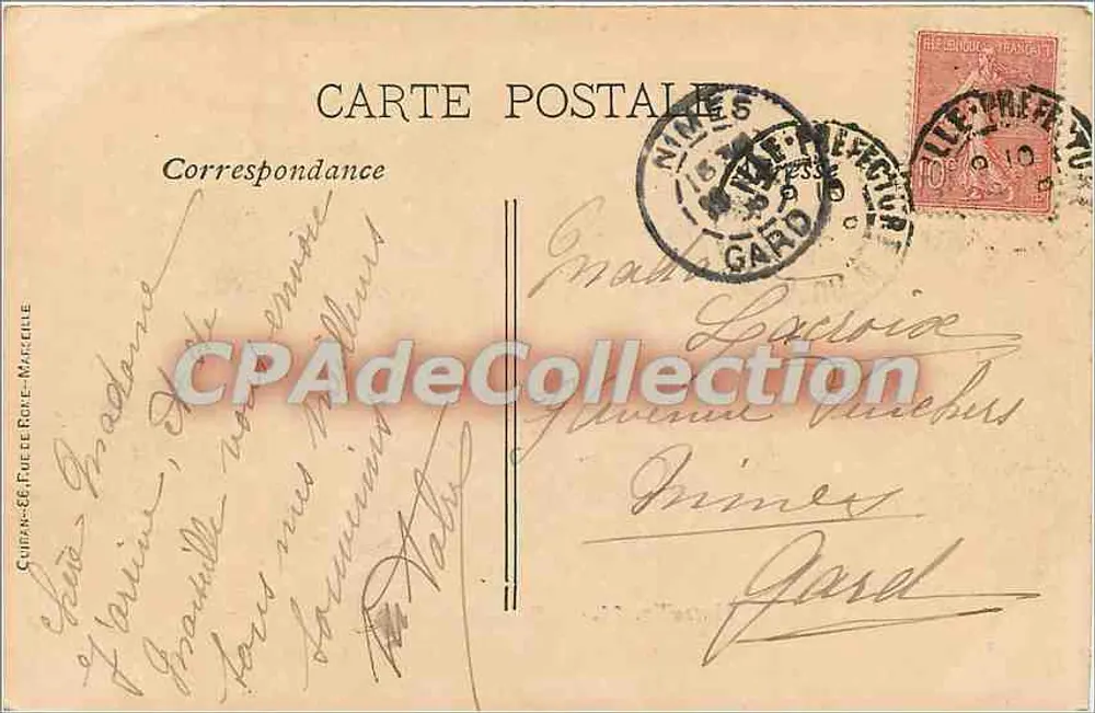 Marselha — Quai de la Fraternité — Photo-ateliers Baudouin - Vincent Marselha - Verso