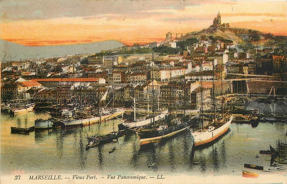 Marseille — Vieux Port — Panoramablick — LL. — n°37 - Vorderseite