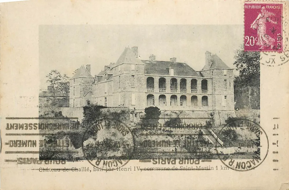 Schloss Chaillé — Von Henri IV gebaut, Gemeinde Saint-Martin — unbekannter Verlag, Seriennummer nicht sichtbar - Vorderseite
