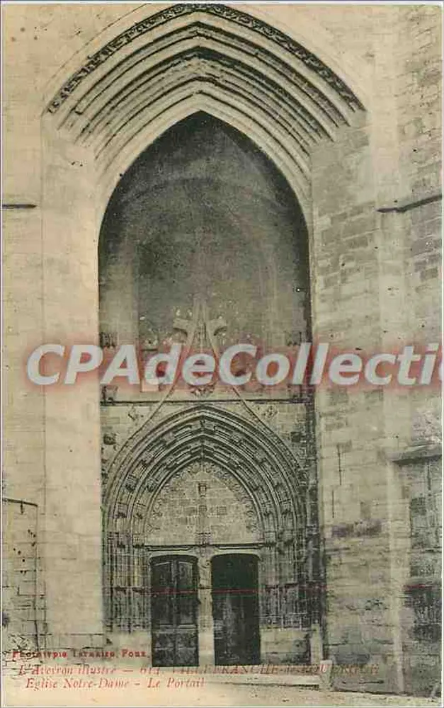 Église Notre-Dame - Le Portail — Pons, Charente-Maritime — Éditeur L'Écureuil Illustré, n° 614 - Recto