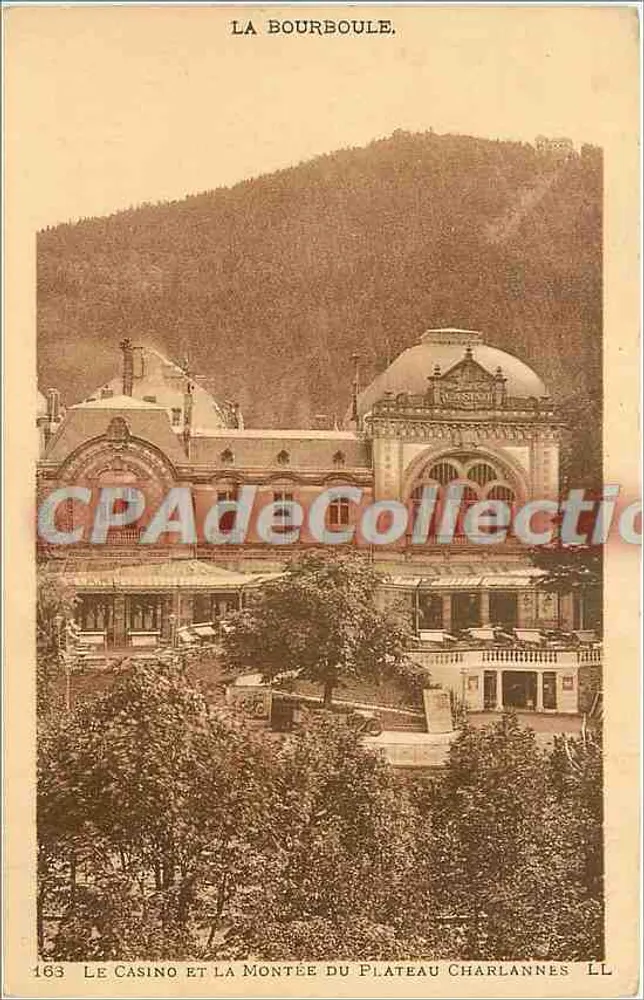 Das Casino und der Aufstieg zum Plateau Charlannes — La Bourboule — Verlag LL n°163 - Vorderseite