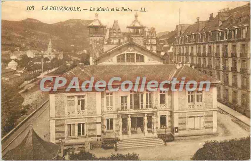 La Bourboule — A Prefeitura e a Correios — LL. - Frente