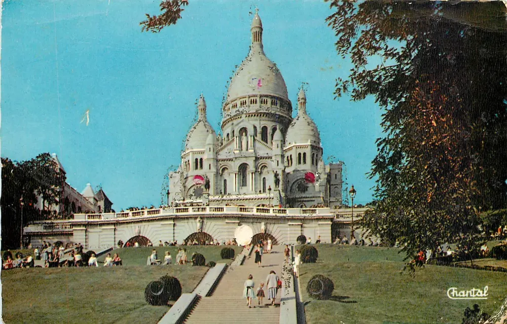 Basílica do Sagrado Coração — Paris — Éditions Chantal - Frente