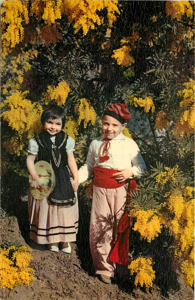 Kinder in Nizza-Kostümen — Côte d'Azur — Éditions Montluet - Vorderseite