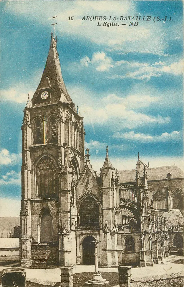 Arques-la-Bataille — Widok na kościoł — S.I.J. n°16 - Awers