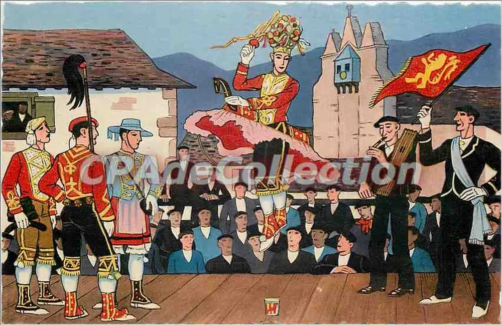Taniec baszkirski — Basque Country — według Jacques Le Tanneur - Awers