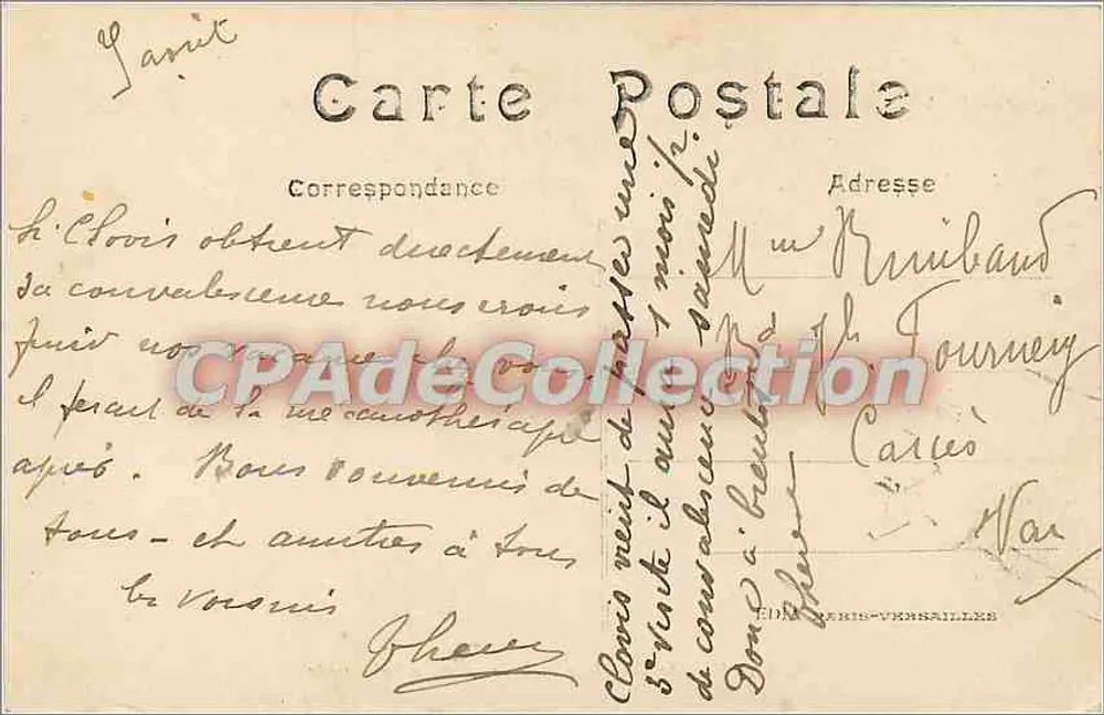 Parc de Versailles — Bosquet da Colonnade — editor CPADeCollection, n° 46 - Verso