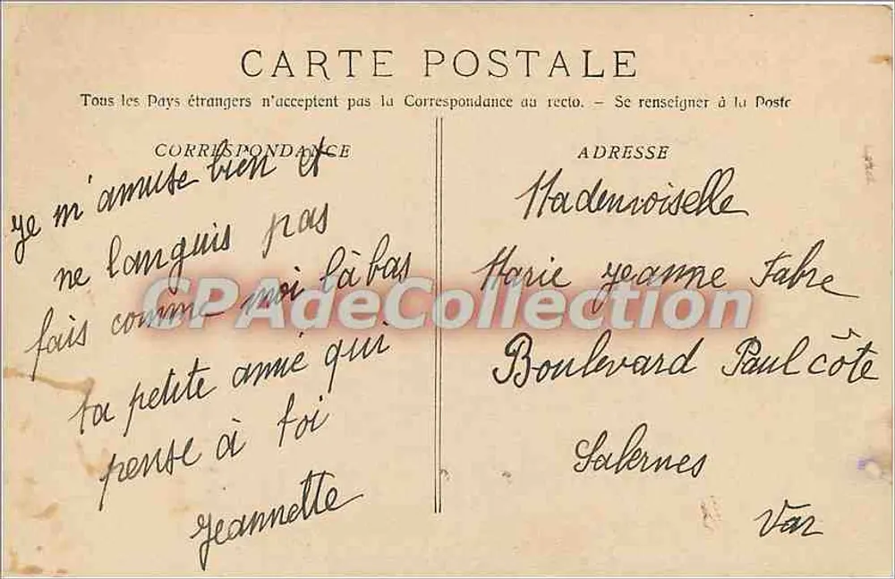 A Santa-Baume — Lareira de François I — Editor: L. Bérenger, n° 3257 - Verso