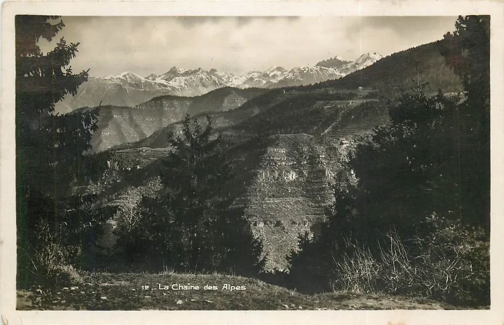 Koło Alp — widok panoramiczny — seria 12 - Awers