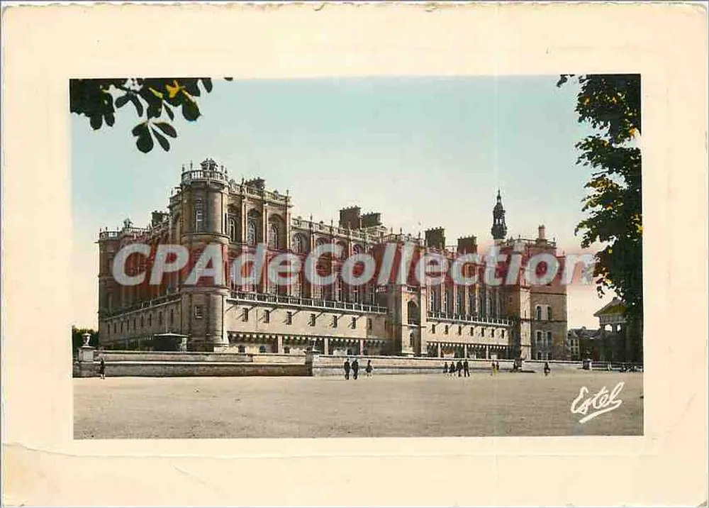Schloss Saint-Germain-en-Laye — Fassade über die Parterres — Verleger Estel, Nr. 2917 - Vorderseite