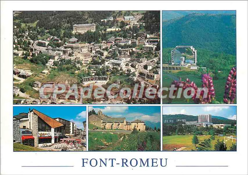 Font-Romeu — Luftbild und Sehenswürdigkeiten — Couleurs et Lumière de France - Vorderseite