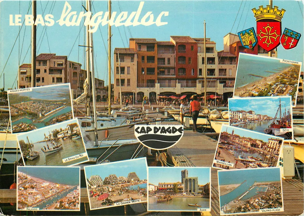 Bas Languedoc — Kap d'Agde i wybrzeżne zabytki — Éditions de France - Awers