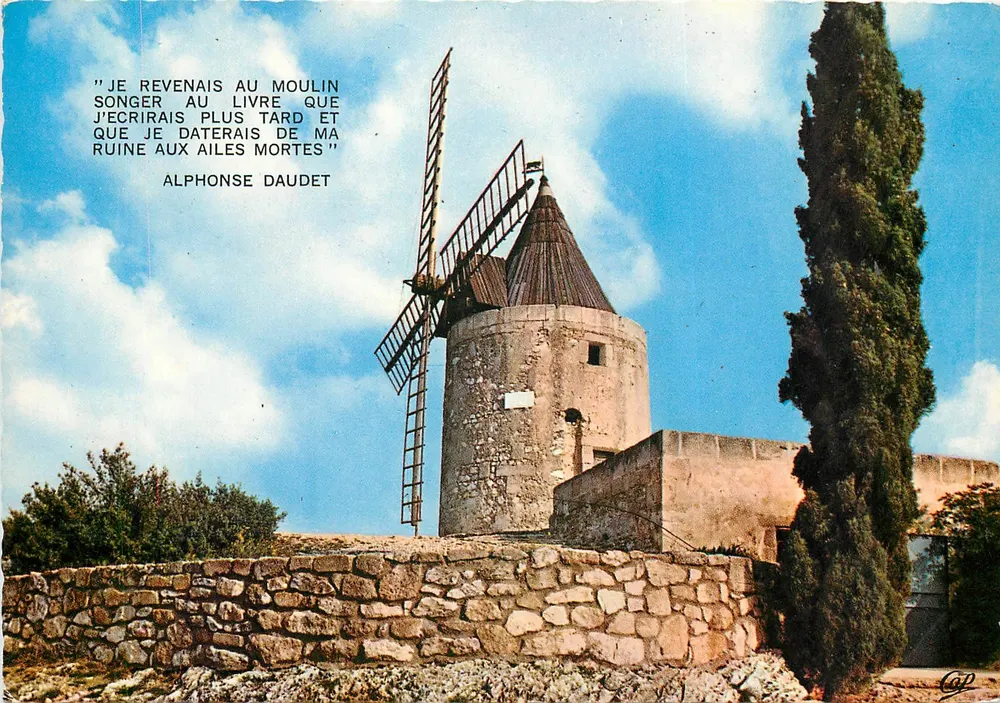 Der Windmühle von Alphonse Daudet — Fontvieille — Verlag Compagnie des Arts Photomécaniques - Vorderseite