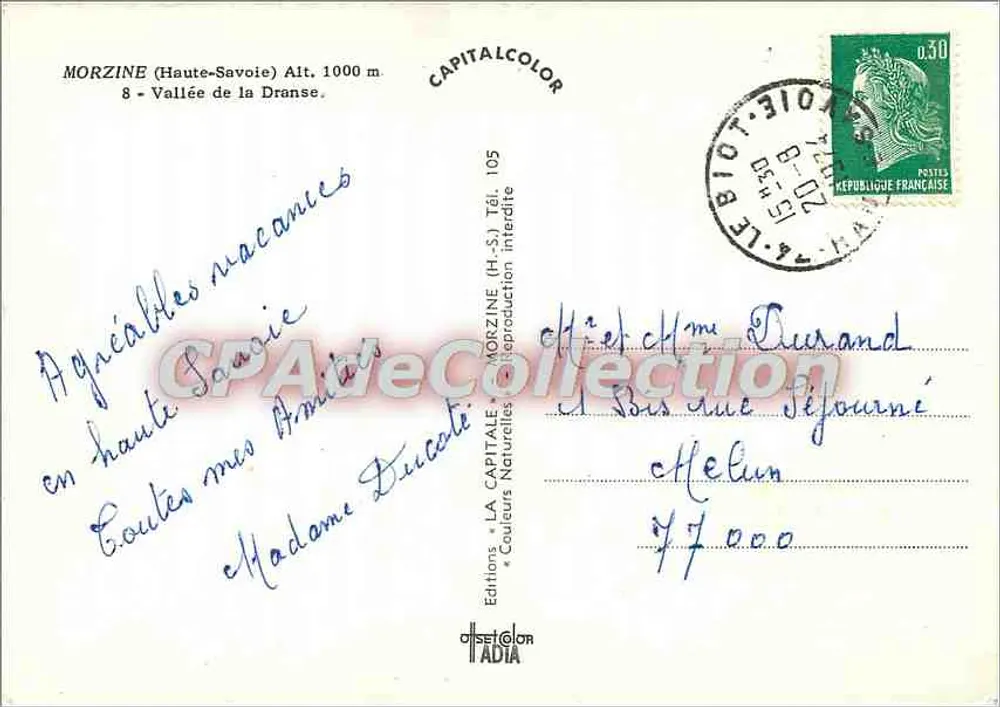 Morzine (Haute-Savoie) — Tal der Dranse — Editionen CAPITALECOLOR - Rückseite