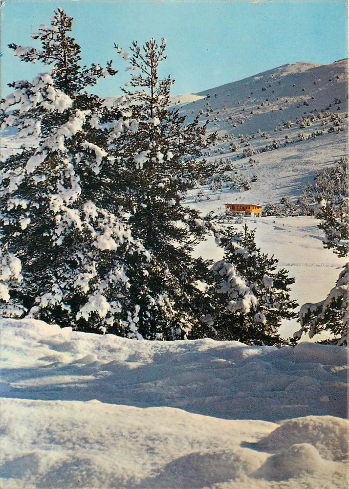 Greolieres-les-Neiges (A.M.) — schneekaltes Landschaft mit Chalet — Édition Y.P.A. Nice - Vorderseite