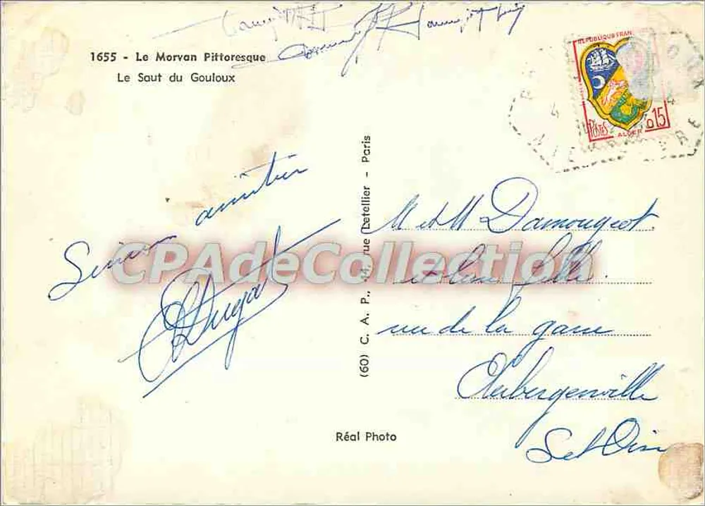 Le Saut du Gouloux — Le Morvan Pittoresque — Réal Photo - Verso