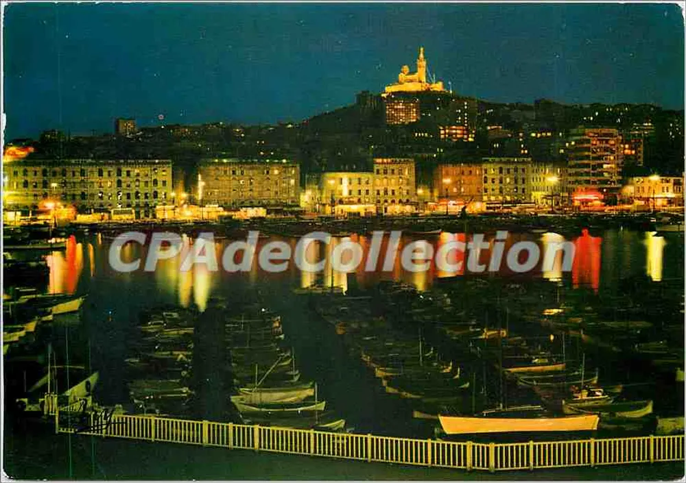 O Porto à noite — Marselha — Edição Cliché Ékchrome - Frente