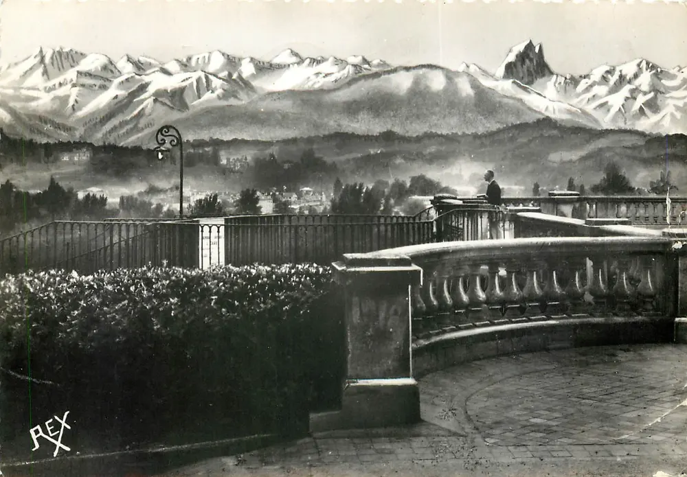 De Pyreneeën gezien vanaf de Boulevard — Pau (B.P.) — Edities REX - Voorkant