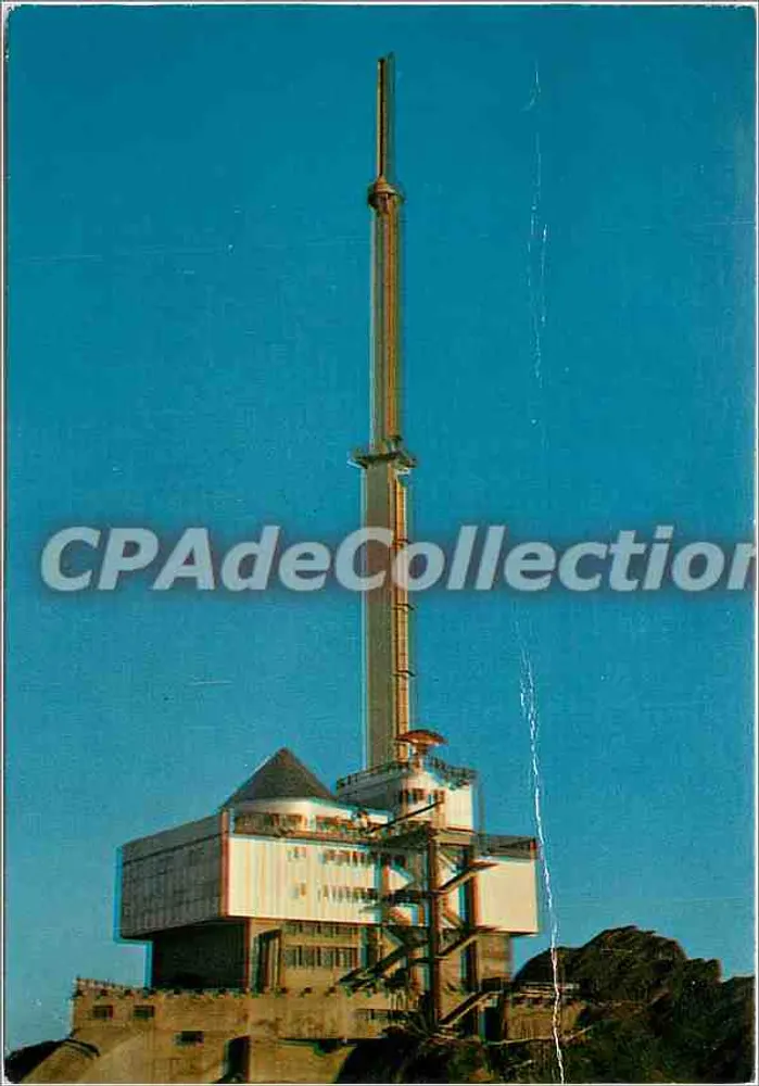 Pic du Midi — Torre de televisão — Foto de ARTÈS (Impressa) Tel. 18 - Frente