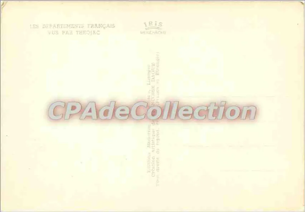 Dordogne — Carta turística ilustrada — Éditions IRIS Méricarone - Verso
