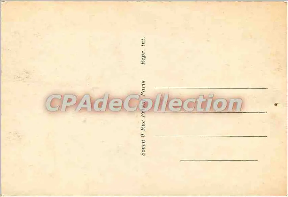 Carta postal ilustrada da Corse — com brasões das principais cidades — editada por CPADeCollection - Verso