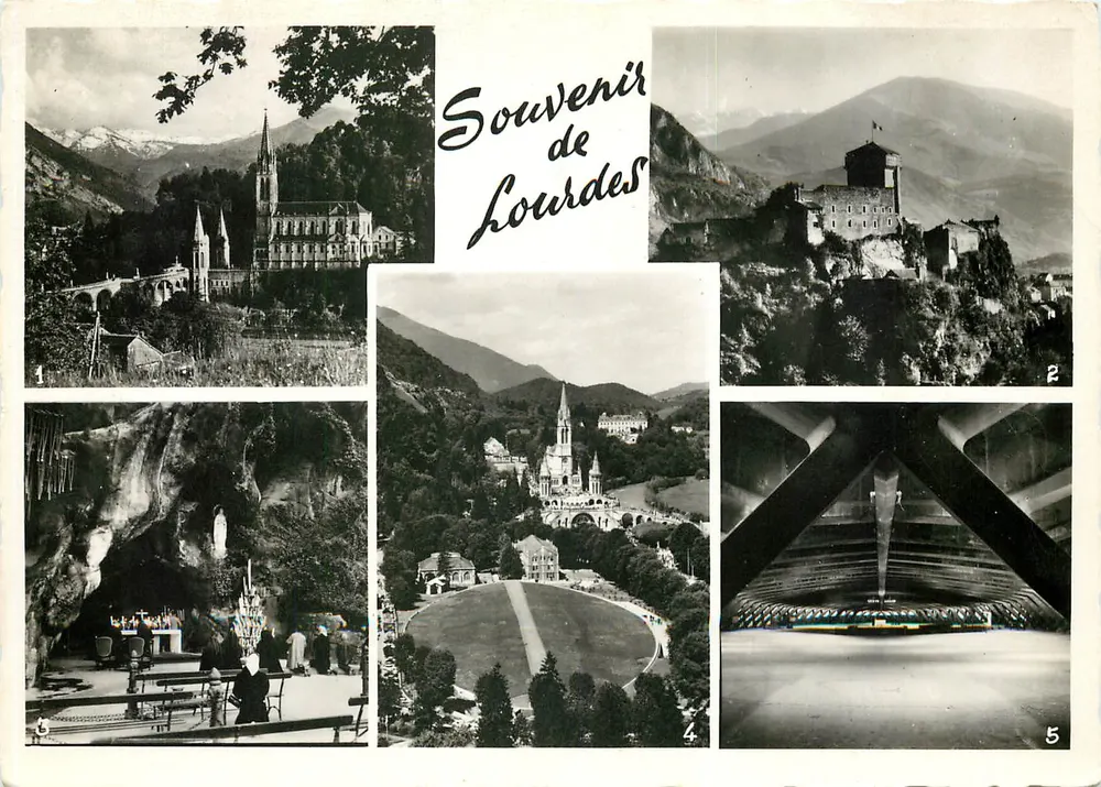 Lourdes — Erinnerung an Lourdes — Französische Editions, Nice - Vorderseite