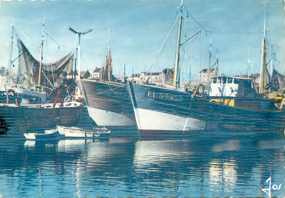 Embarcações no porto — ETEL (Morbihan) — Edições de Arte Daré - Frente