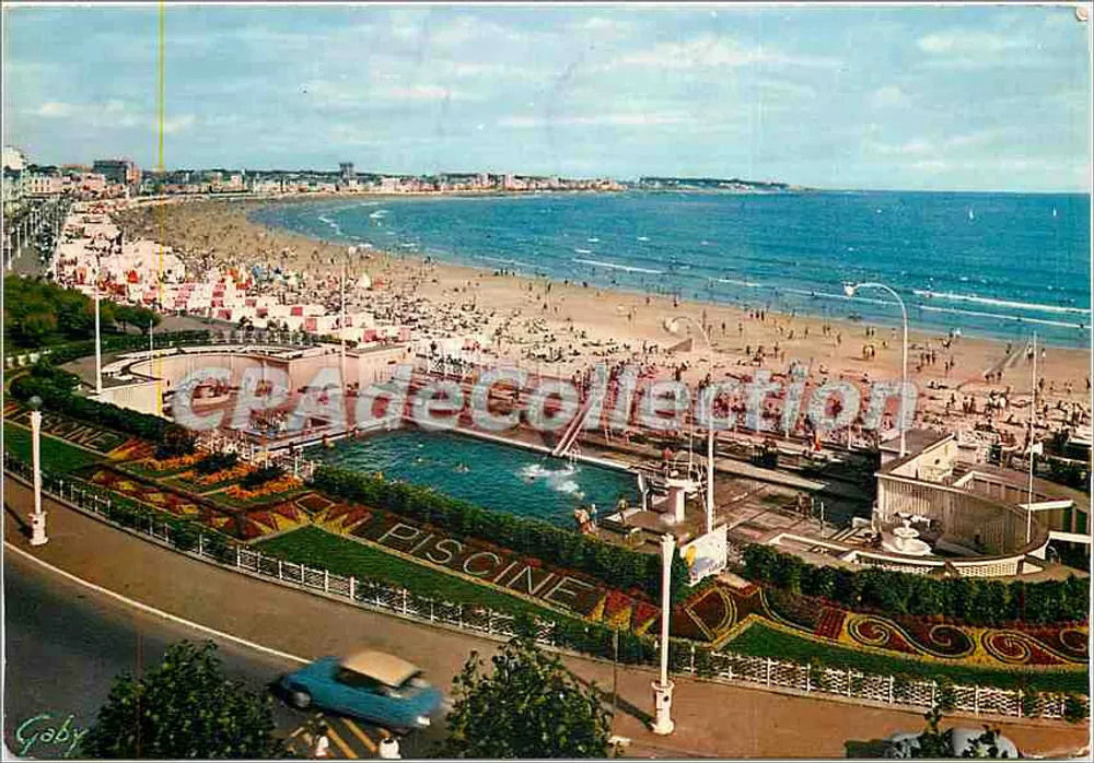 Les Sables-d'Olonne — A Piscina e a Praia — Mexichrome - Frente
