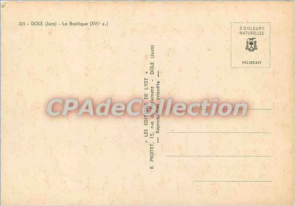 Dole (Jura) — La Basilica del XVI secolo — Éditions de l'Est - Verso