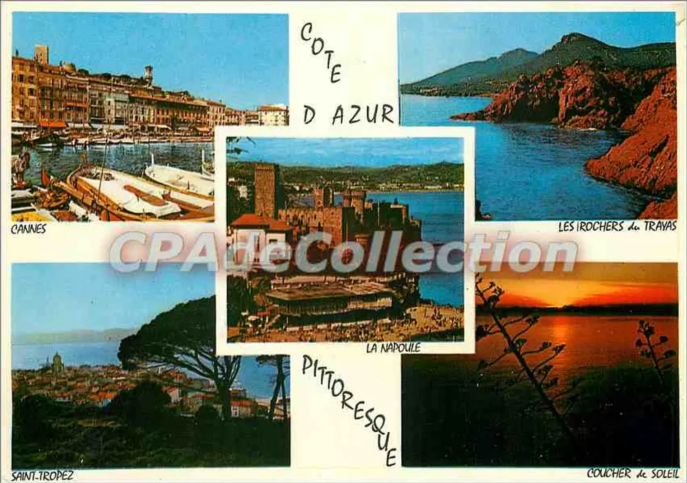 Côte d'Azur — Pittoresque — Edições de Arte Montluçon - Frente