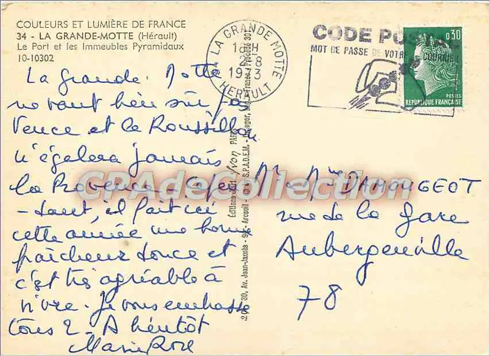 La Grande-Motte — Die Pyramidenbauten — CPAdeCollection - Rückseite