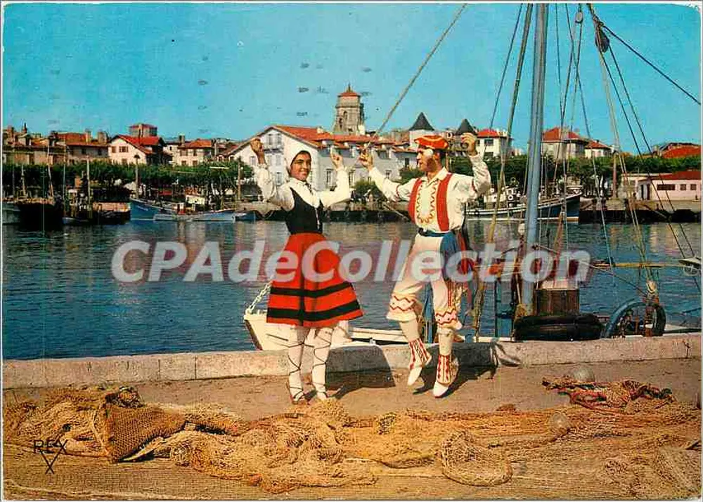 St Jean de Luz (Pyrénées Atlantiques) — Basque-Tänzer Der Fandango — Éditions REX - Vorderseite