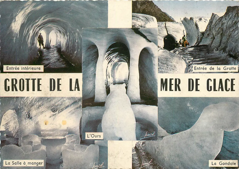 Gruta da Mer de Glace — Chamonix-Mont-Blanc — Edições Jansol - Frente