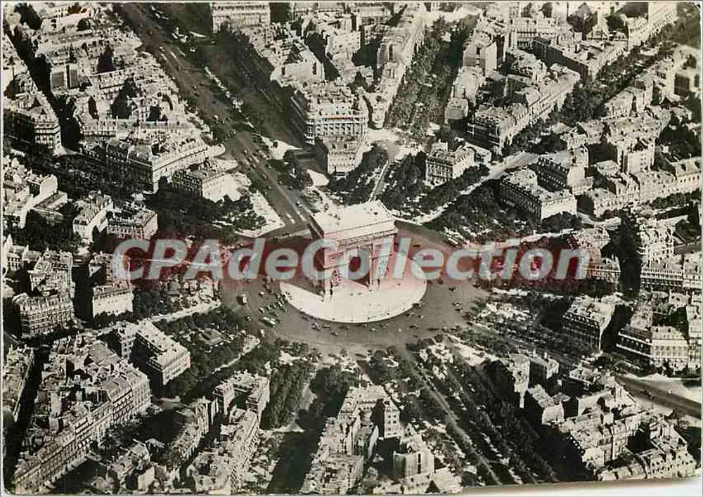 Place de l'Étoile — Arco do Triunfo — Foto Verdadeira, Od. Palais, Paris - Frente
