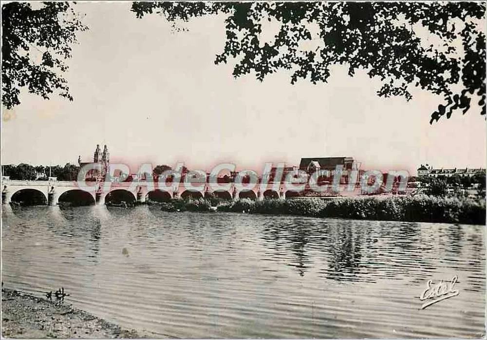 Tours — Ponte de Pedra e catedral Saint-Gatien — Editor Estel, n°2106 - Frente
