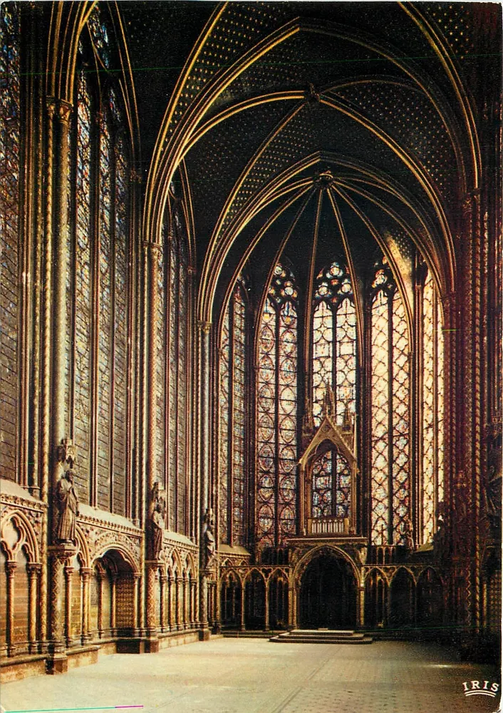 Interior da Santa Capela — Paris — Edições OBERTAL - Frente