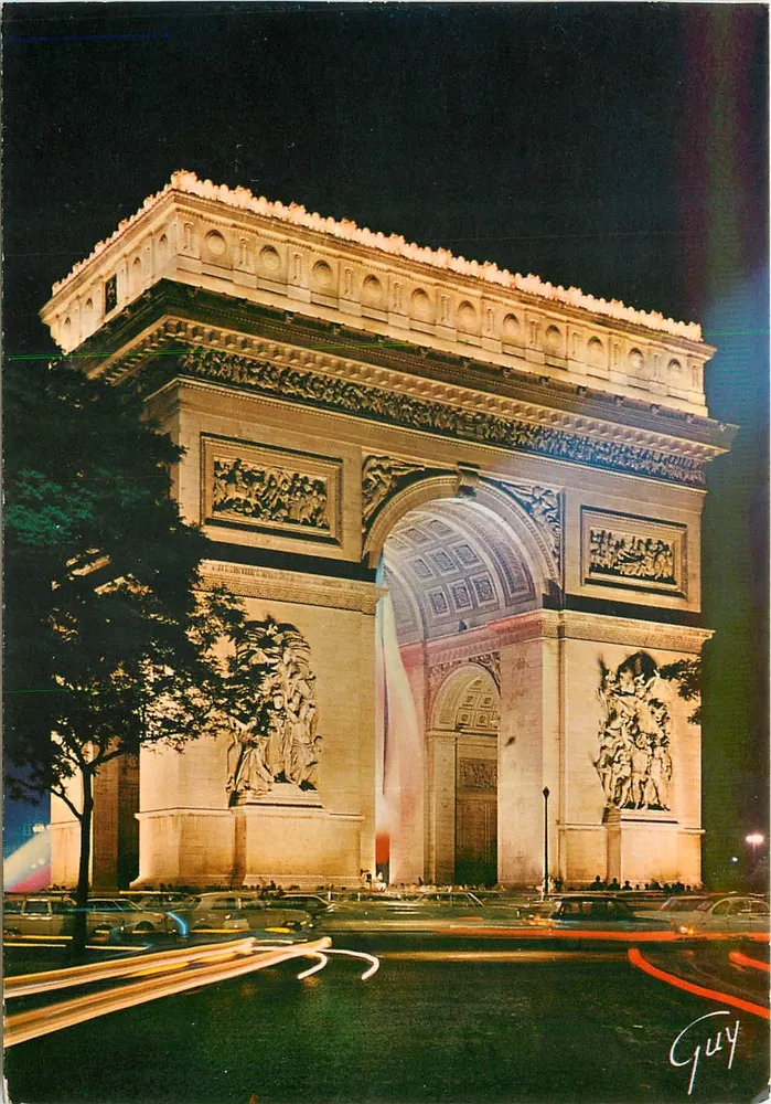 Arc de Triomphe de l'Étoile — beleuchtet — GUY, n°5485 - Vorderseite